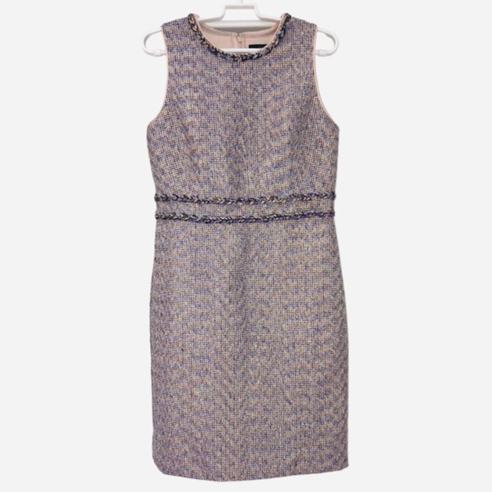 NWOT J. Crew Sheath Twinkle Tweed Dress